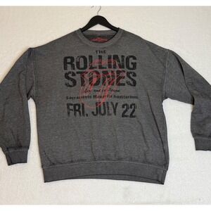 The Rolling Stones Sacramento Crewneck Sweatshirt Mens XL Concert‎